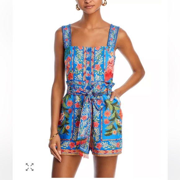 FARM Rio Pants - FARM Rio Stitched Garden Romper